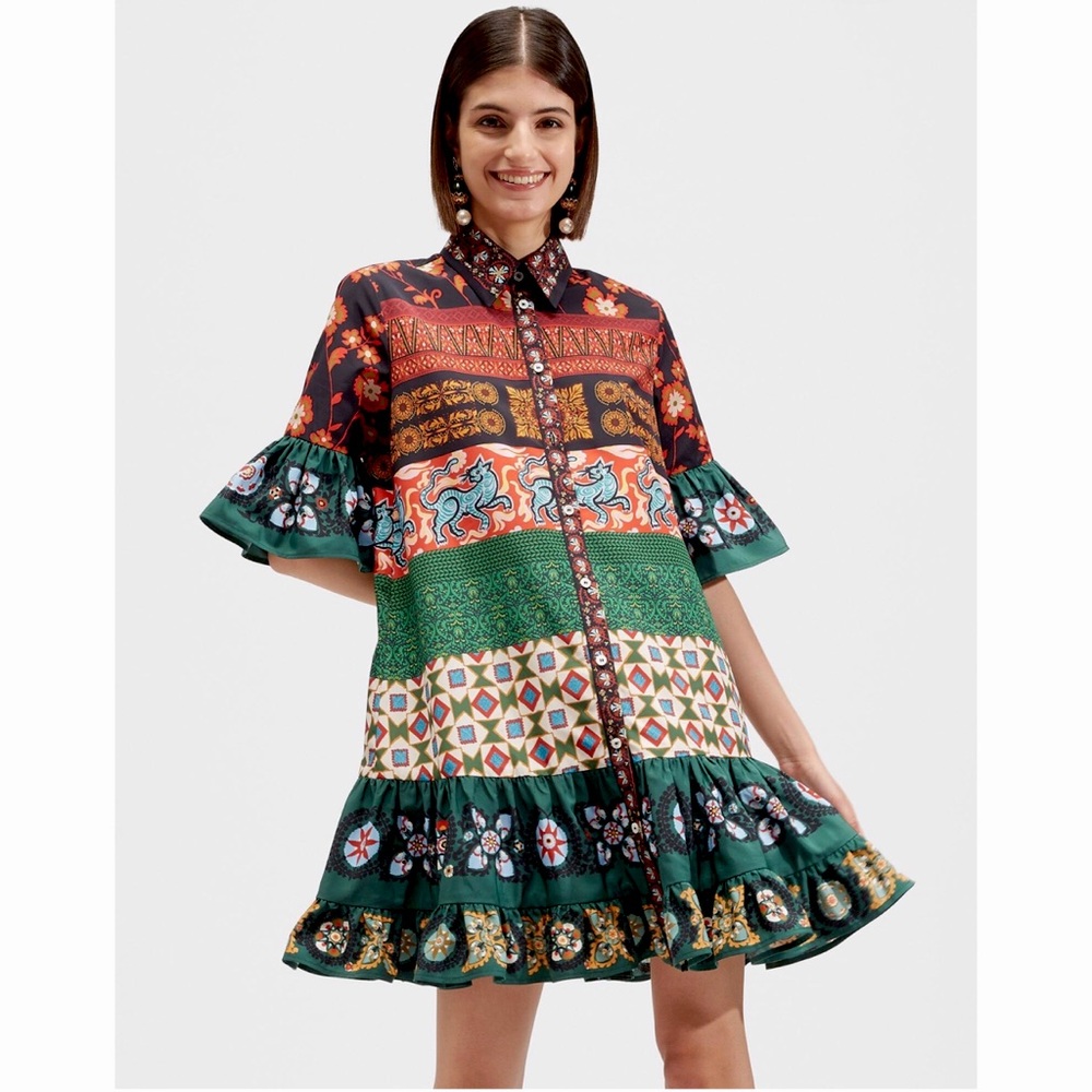 La Double J Choux Printed Dress